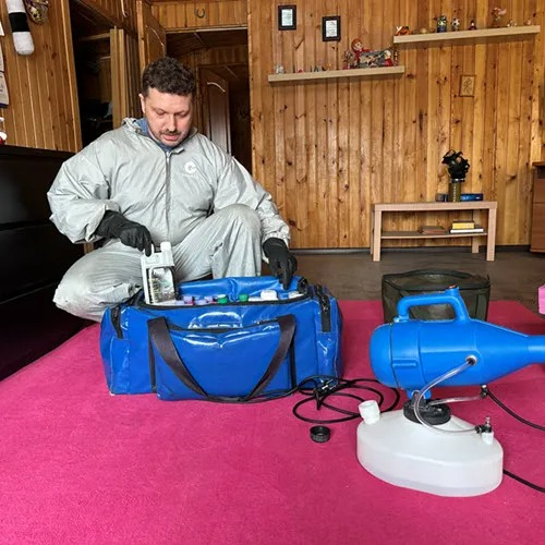 ФОТО Полное удаление ртути в помещениях в Романовке