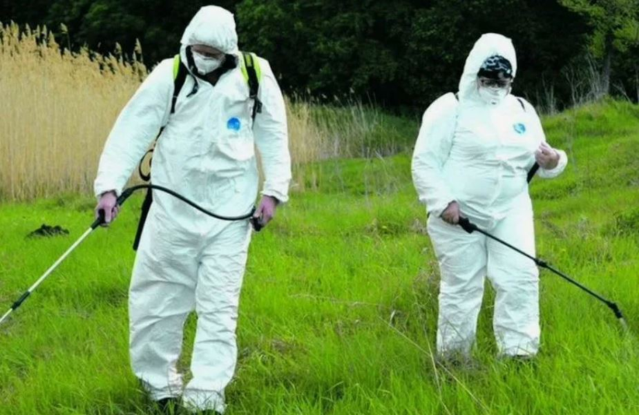 ФОТО Обработка от клещей в Романовке